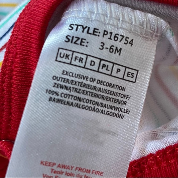 🆕 NWT Lily & Jack Striped Bodysuit & Mittens - Picture 6 of 6